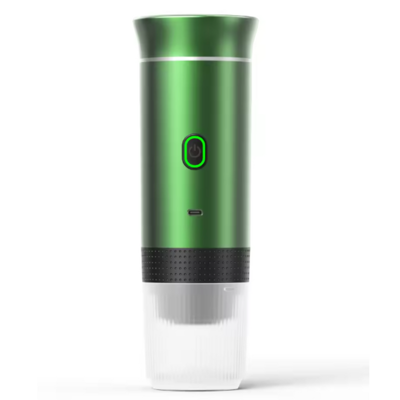 Máquina de Café Expresso Portátil 3 em 1 – Sem Fio, USB-C, 15 Bar, para Cápsulas e Pó