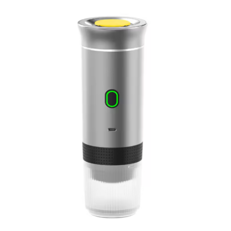 Máquina de Café Expresso Portátil 3 em 1 – Sem Fio, USB-C, 15 Bar, para Cápsulas e Pó