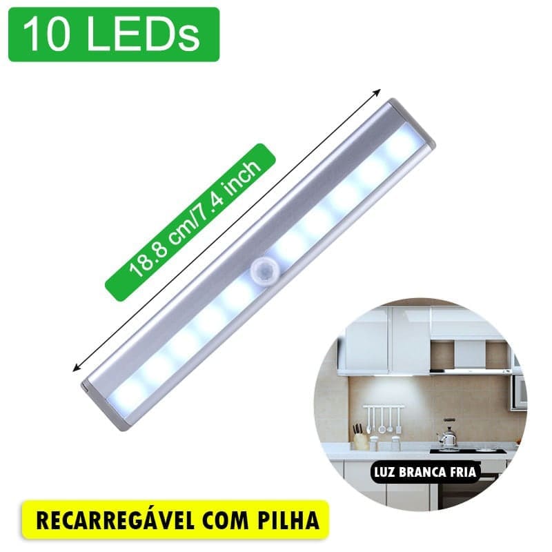 Luz Led Inteligente com Sensor de Movimento 2 EM 1