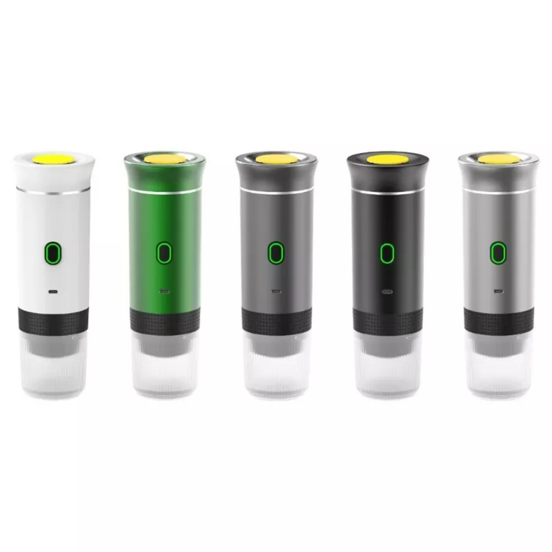Máquina de Café Expresso Portátil 3 em 1 – Sem Fio, USB-C, 15 Bar, para Cápsulas e Pó