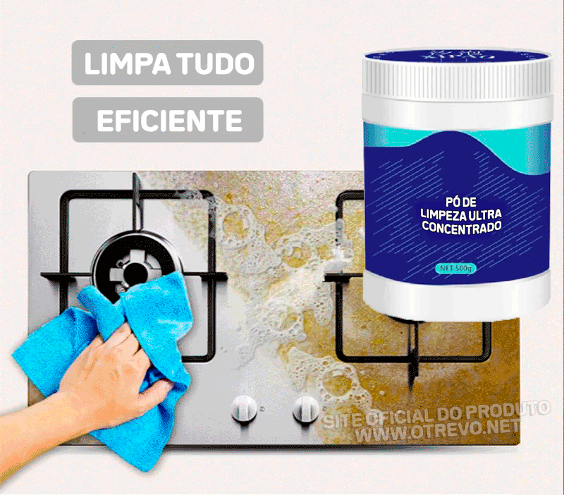 Pó de Limpeza Ultra Concetrado - ®MaxCleaning (LIMPEZA 100% MÁXIMA)