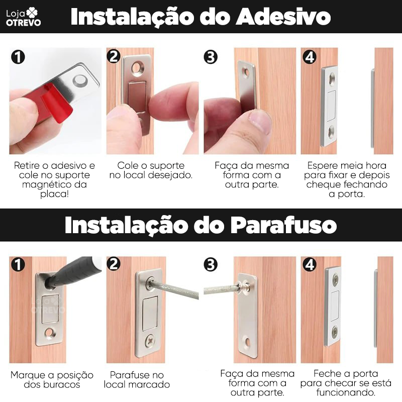 Trava Mágnetica Para Móveis - LockedUp®