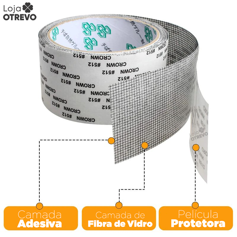 Fita Auto adesiva para Reparo de telas - Screen tape®