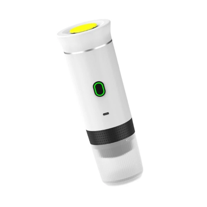 Máquina de Café Expresso Portátil 3 em 1 – Sem Fio, USB-C, 15 Bar, para Cápsulas e Pó