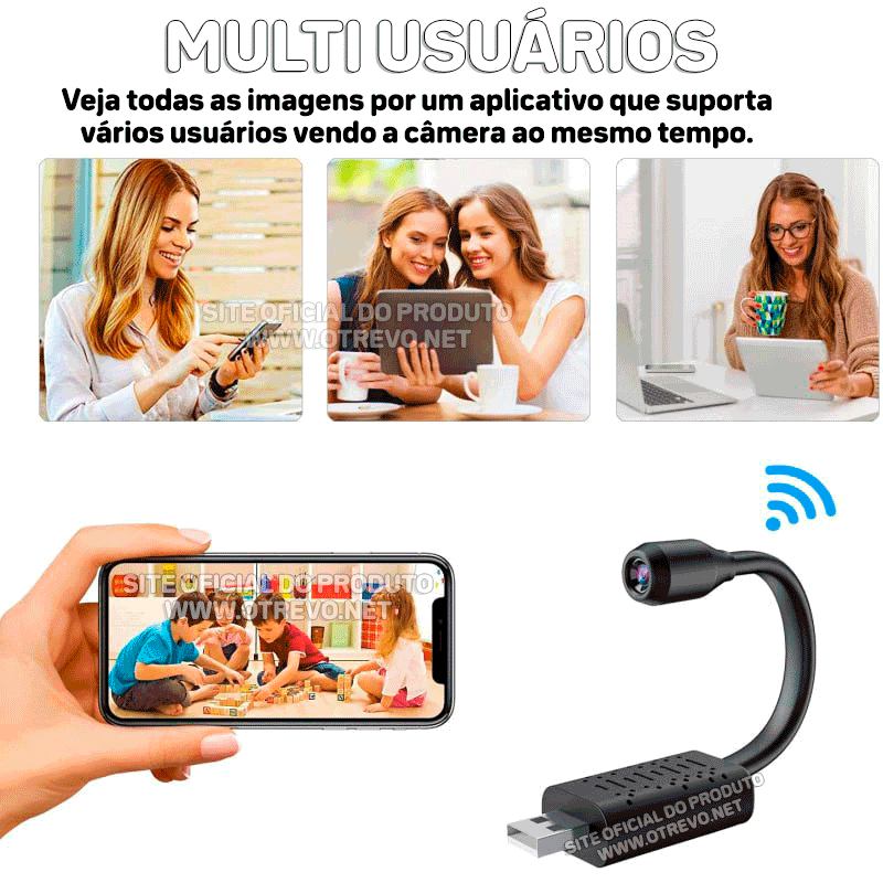 Mini Câmera Espiã Full HD Wifi  Sem Fio - SpyCam®