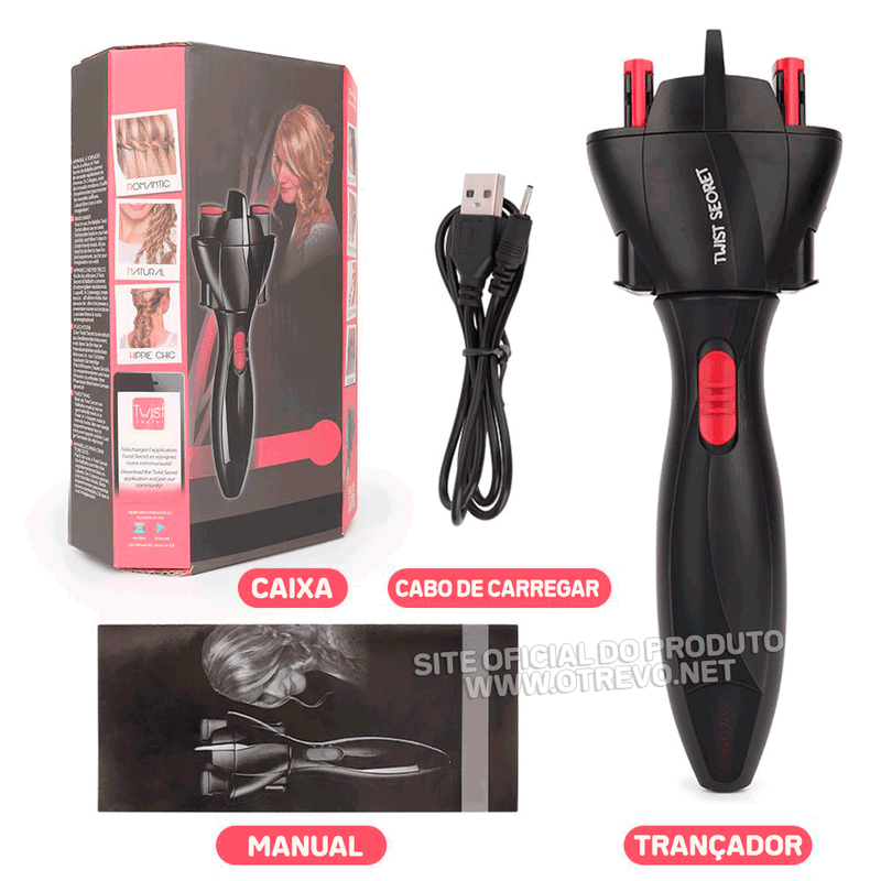 Trançadora Automática de Cabelo - ®TwisterHair (PRODUTO ORIGINAL)