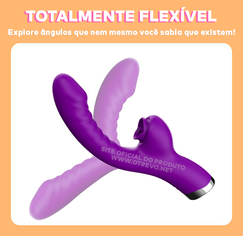 Vibrador Feminino Mágico 2 em 1 - ®HotGirl (100% DE PRAZER)