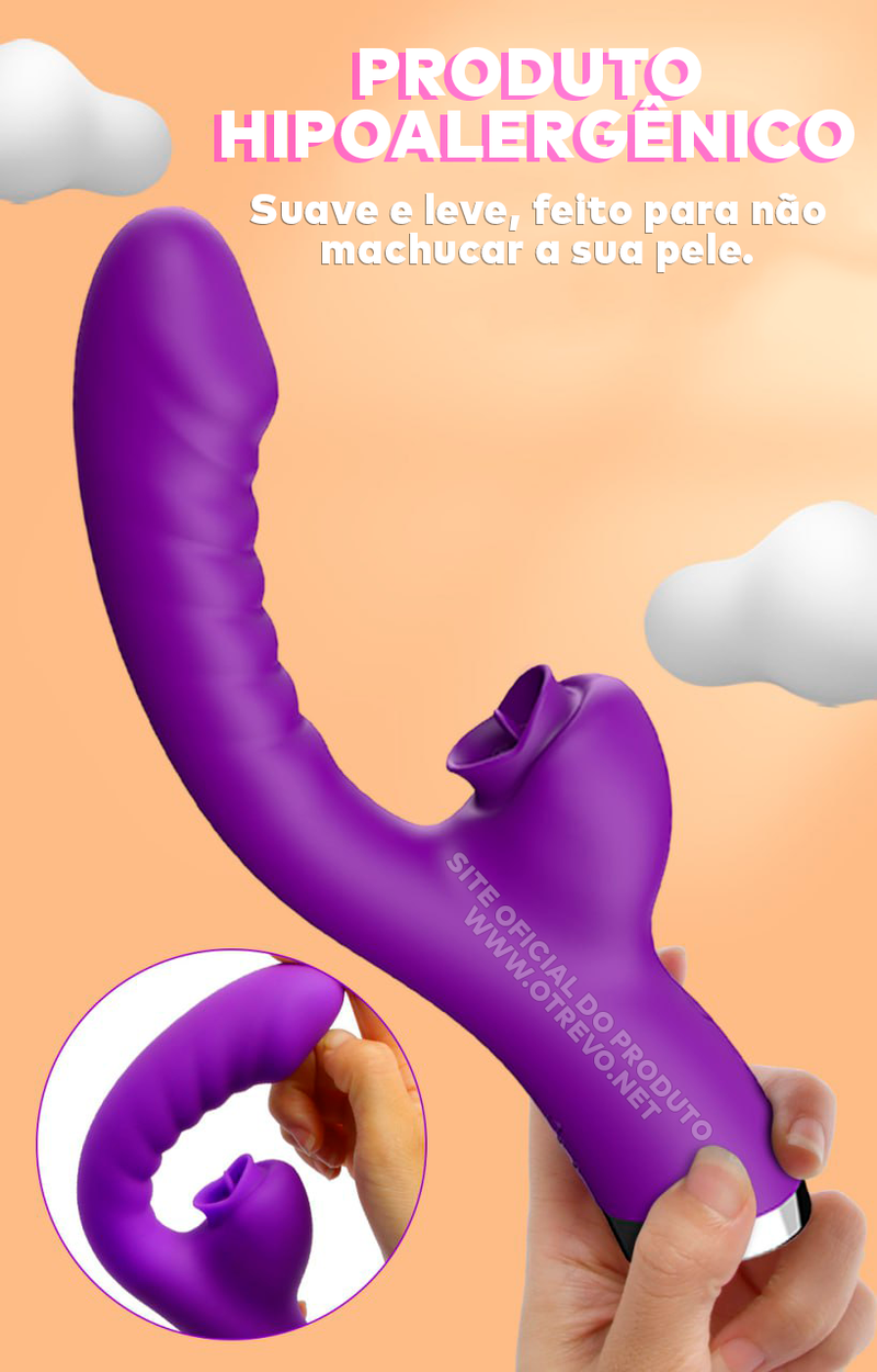 Vibrador Feminino Mágico 2 em 1 - ®HotGirl (100% DE PRAZER)