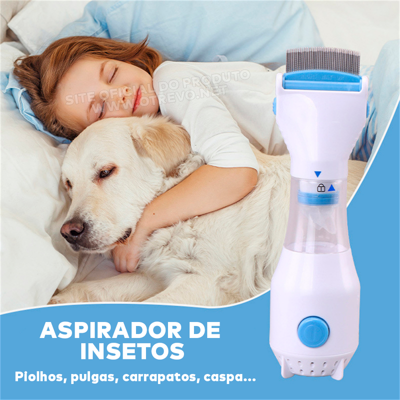 Pente Aspirador de insetos - ®Techdu (Para Pessoas e Pets )