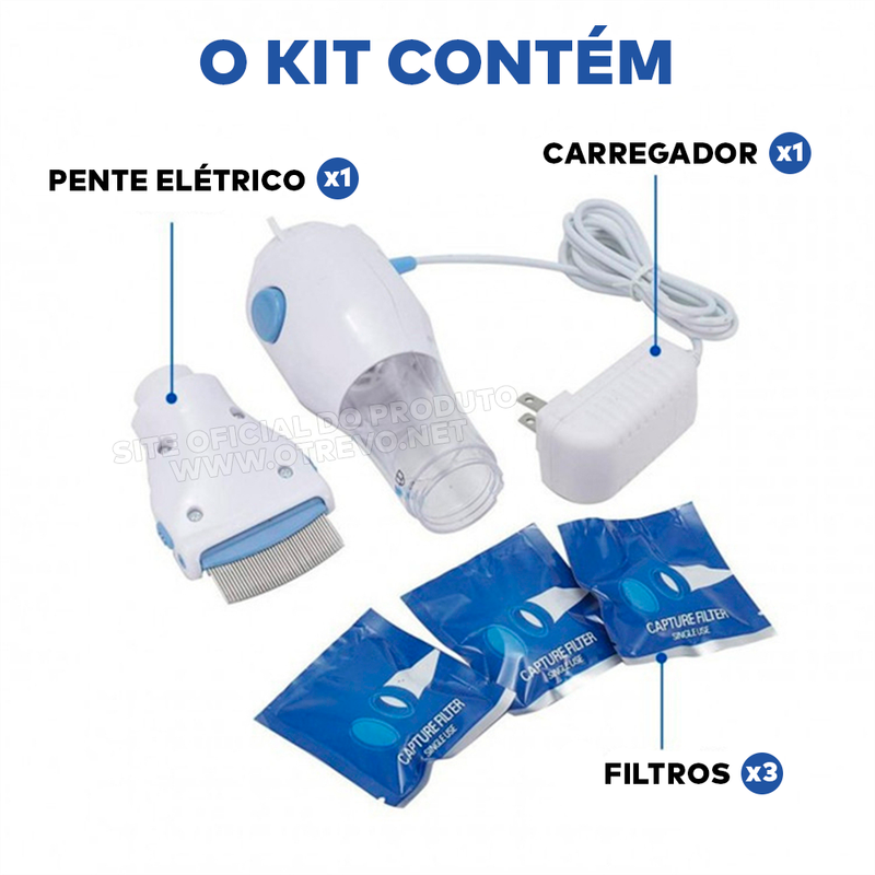 Pente Aspirador de insetos - ®Techdu (Para Pessoas e Pets )