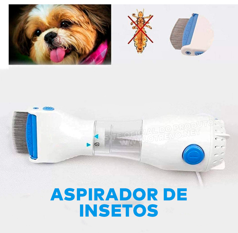 Pente Aspirador de insetos - ®Techdu (Para Pessoas e Pets )