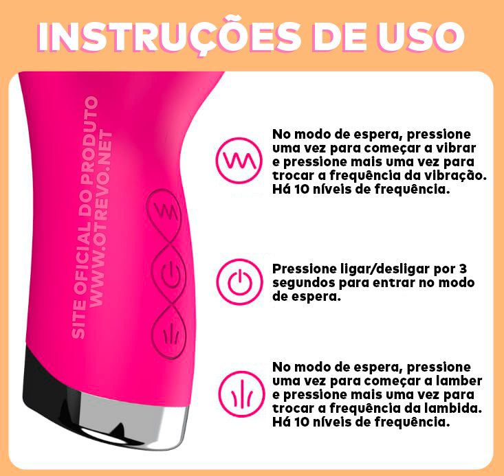 Vibrador Feminino Mágico 2 em 1 - ®HotGirl (100% DE PRAZER)