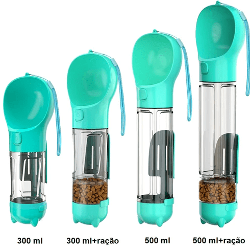 Garrafa de água para Cães e Gatos 4 em 1 ®PetBottle