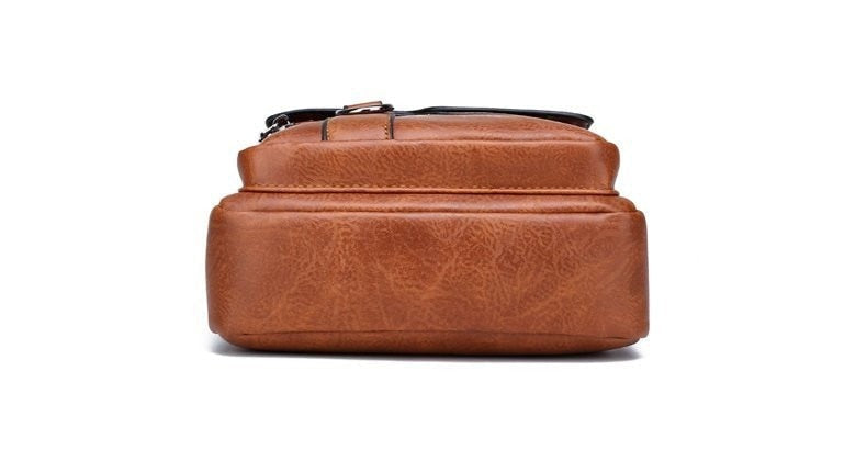 Bolsa Masculina Jеер de Couro + Carteira de Couro Brinde