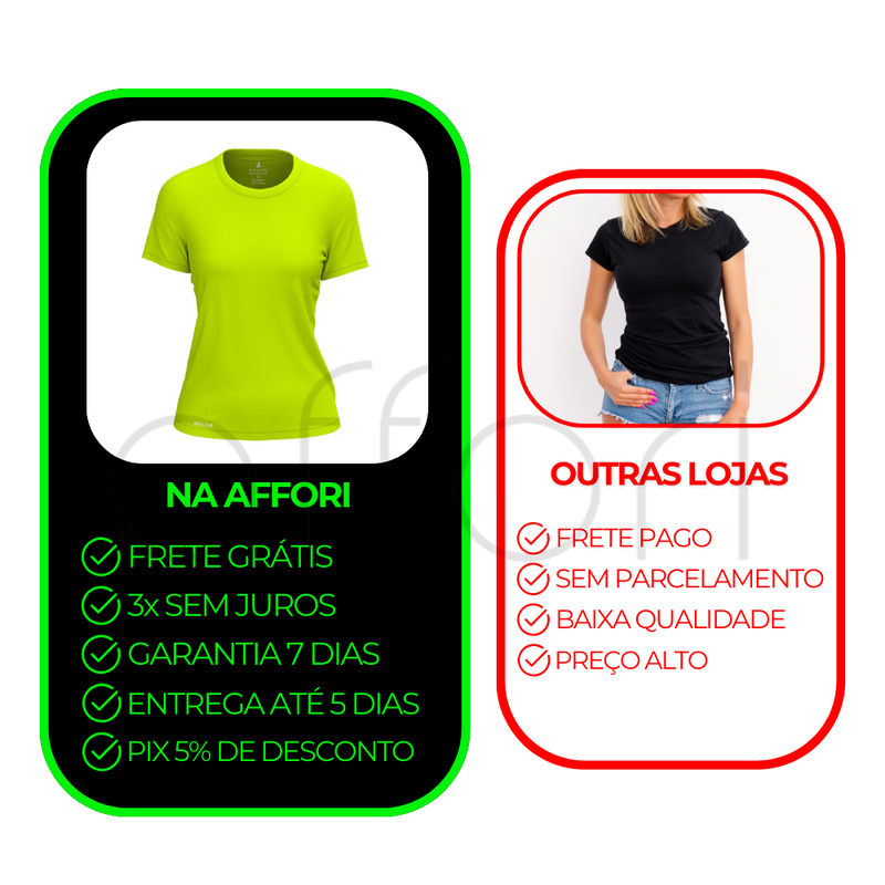 Camiseta Tecnológica Fitne Smart Feminina - Anti Suor