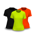 Kit 3 Camisetas Tecnológicas Femininas Fitne Smart - Anti Suor