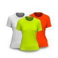 Kit 3 Camisetas Tecnológicas Femininas Fitne Smart - Anti Suor