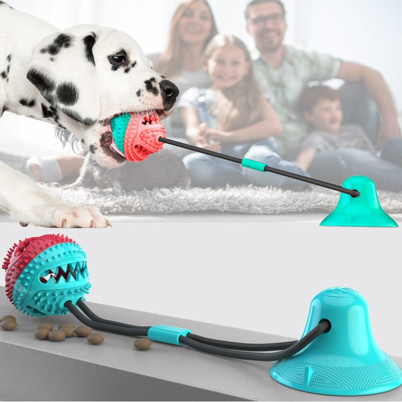 Brinquedo Mordedor Interativo com Ventosa Para Cães - ®PuxaDog