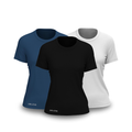 Kit 3 Camisetas Tecnológicas Femininas Fitne Smart - Anti Suor