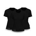 Kit 3 Camisetas Tecnológicas Femininas Fitne Smart - Anti Suor