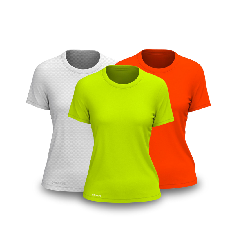 Kit 3 Camisetas Tecnológicas Femininas Fitne Smart - Anti Suor