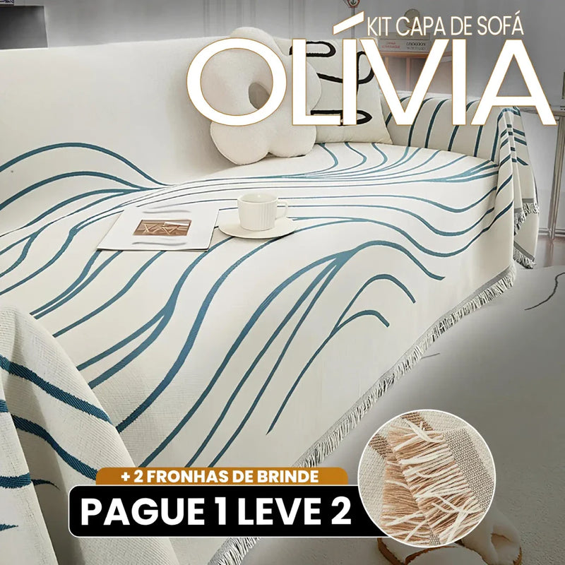 [Pague 1, Leve 2] Capa de Sofá Olívia (Toque Suave Que Abraça Seu Sofá!)