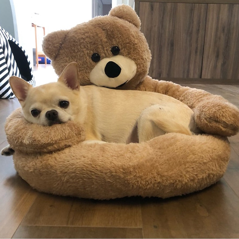 Caminha Urso para Cães e Gatos ®TedBed (ANTI ANSIEDADE) 100% ALGODÃO