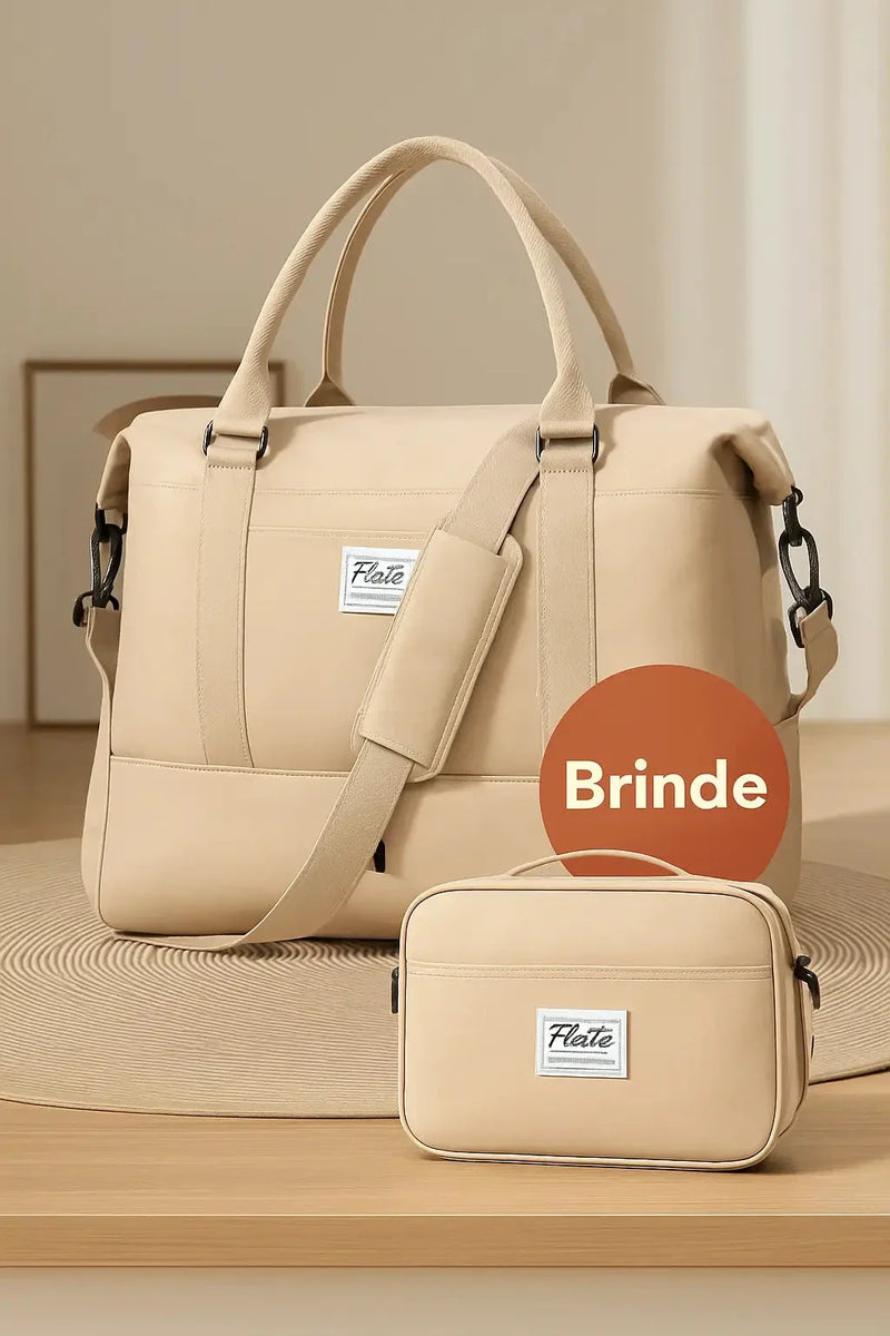 Bolsa-Mala Impermeável com Bolsos Multifuncionais - Elegância Urbana + BRINDE