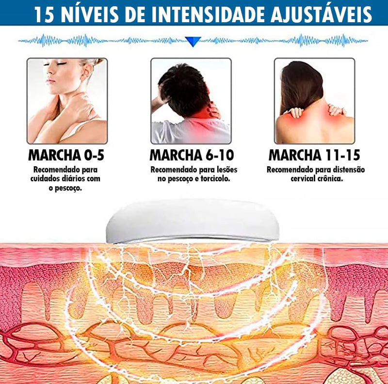 Massageador Elétrico Cervical e vertebral ®Neck Smart Pró (ALIVIO IMEDIATO DAS DORES)