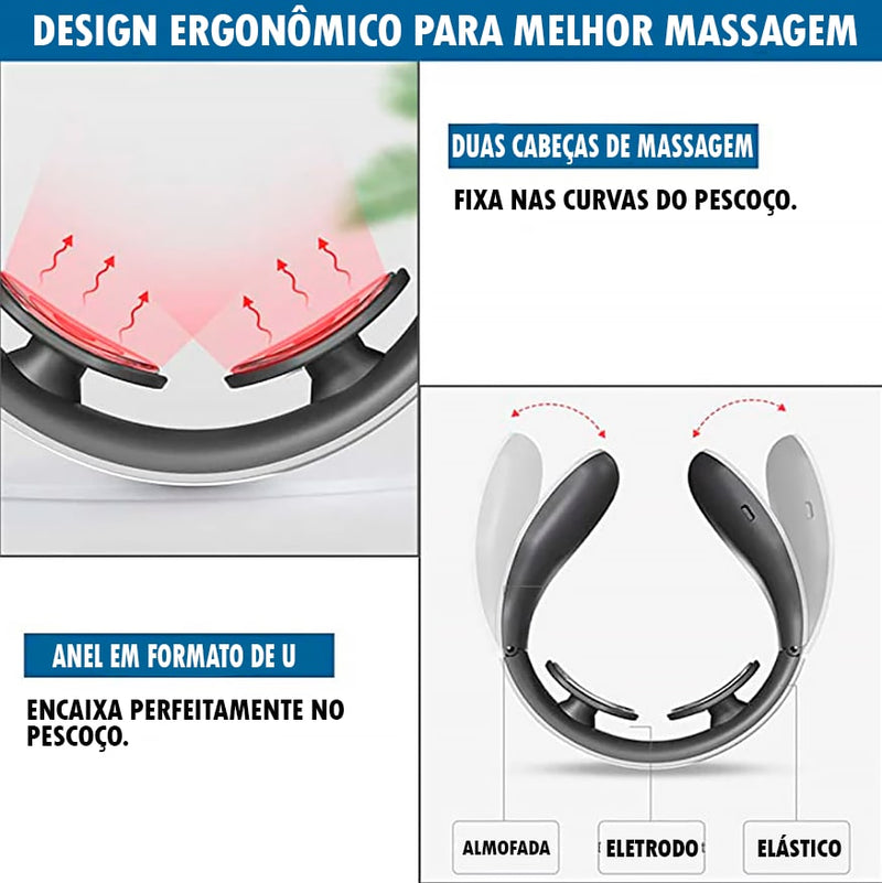 Massageador Elétrico Cervical e vertebral ®Neck Smart Pró (ALIVIO IMEDIATO DAS DORES)