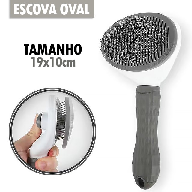 Escova Removedora de Pelos Mortos Para Cães e Gatos ®MagicBrush