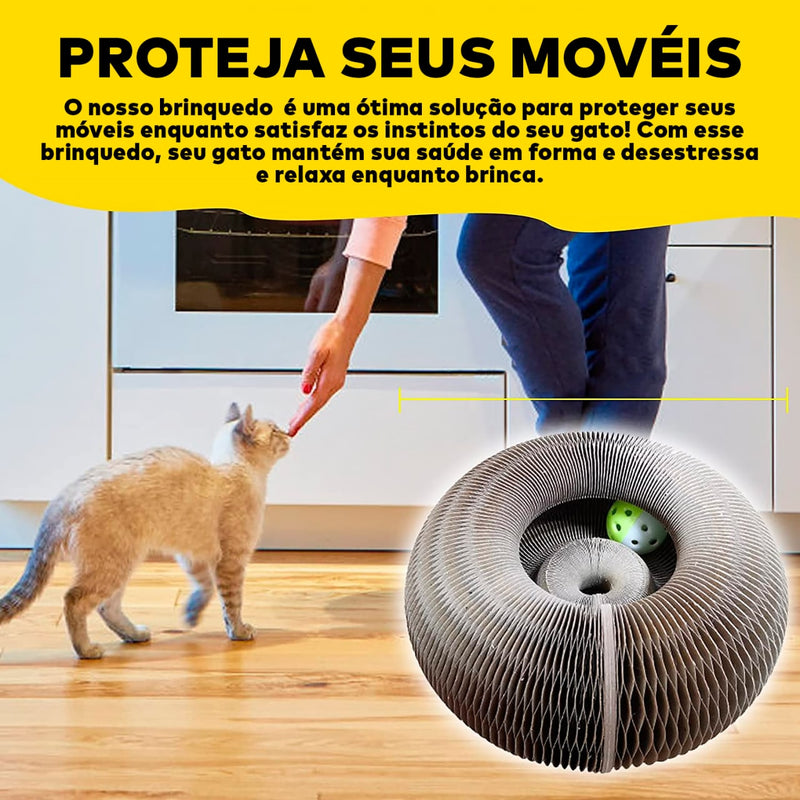 Arranhador Mágico Interativo Para Gatos - ®CatSnap (ESTIMULA A INTERAÇÃO)