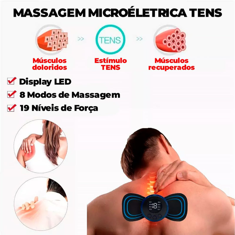 Mini Massageador Elétrico Para Costa, Braços, Pernas - VARIMAX® (ELIMINA 100% AS VARIZES)