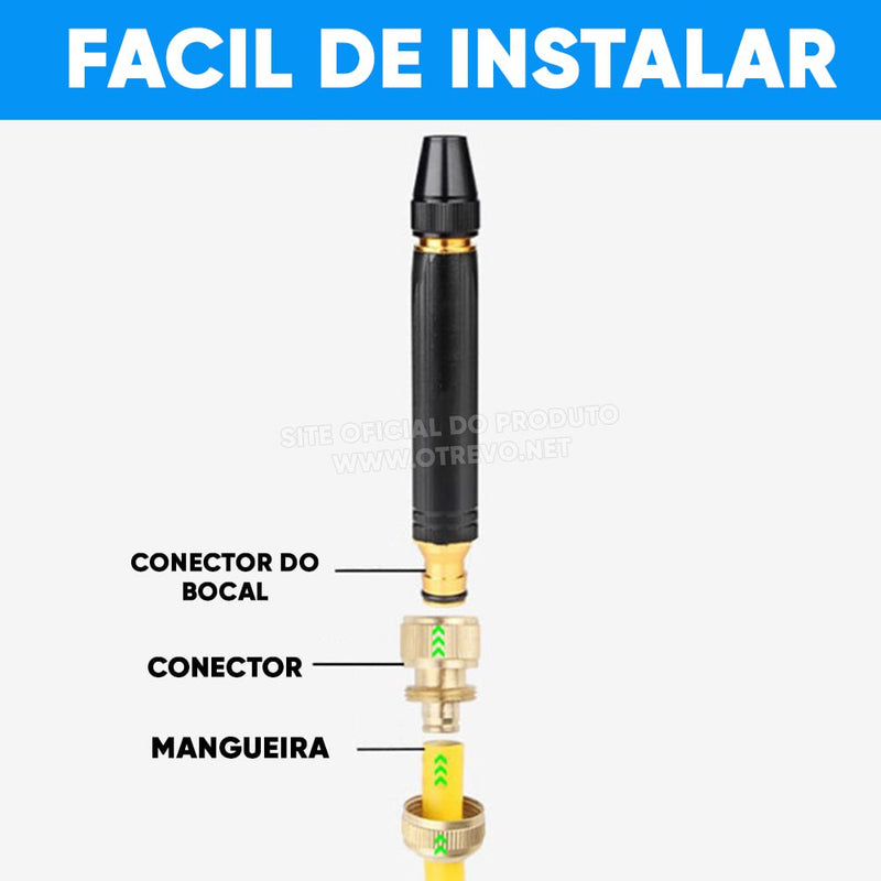 Bocal de Mangueira de Alta Pressão Ajustavel - PowerJet (JATO SUPER FORTE)