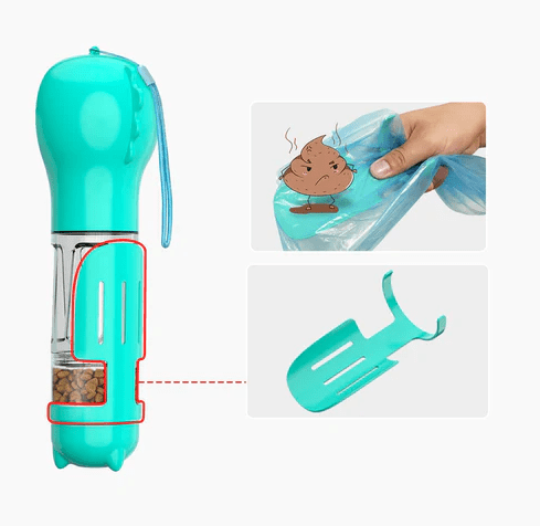 Garrafa de água para Cães e Gatos 4 em 1 ®PetBottle